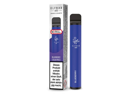 Elf Bar - 600 - Einweg E - Zigarette (Nikotin) - Blueberry 1er Packung 20 mg/ml - Vapes4you