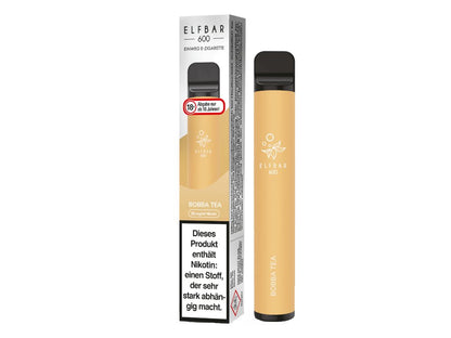 Elf Bar - 600 - Einweg E - Zigarette (Nikotin) - Bobba Milk Tea 1er Packung 20 mg/ml - Vapes4you