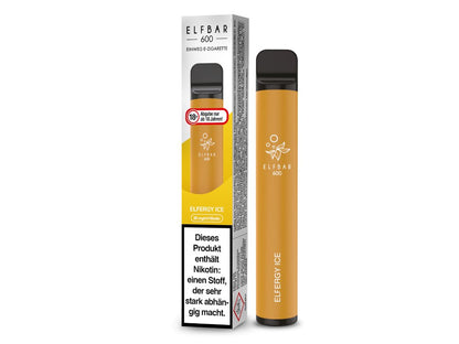 Elf Bar - 600 - Einweg E - Zigarette (Nikotin) - Elfergy Ice 1er Packung 20 mg/ml - Vapes4you