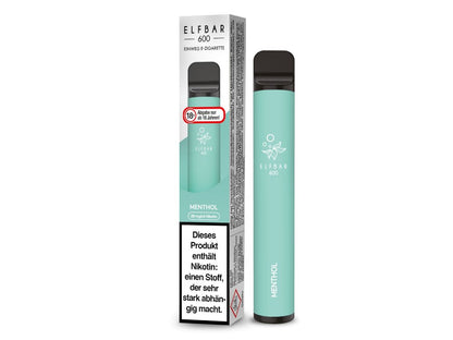 Elf Bar - 600 - Einweg E - Zigarette (Nikotin) - Menthol 1er Packung 20 mg/ml - Vapes4you