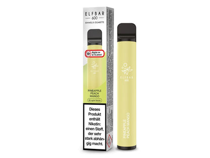 Elf Bar - 600 - Einweg E - Zigarette (Nikotin) - Pineapple Peach Mango 1er Packung 20 mg/ml - Vapes4you