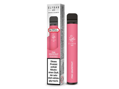 Elf Bar - 600 - Einweg E - Zigarette (Nikotin) - Pink Grapefruit 1er Packung 20 mg/ml - Vapes4you