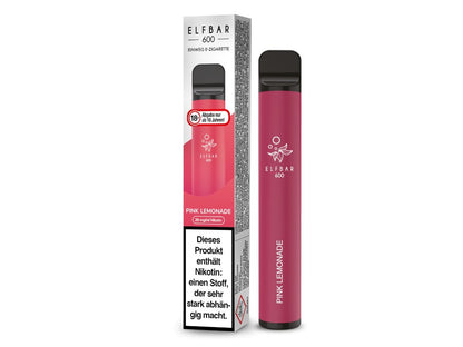 Elf Bar - 600 - Einweg E - Zigarette (Nikotin) - Pink Lemonade 1er Packung 20 mg/ml - Vapes4you