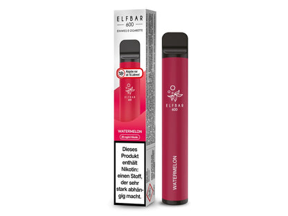 Elf Bar - 600 - Einweg E - Zigarette (Nikotin) - Watermelon 1er Packung 20 mg/ml - Vapes4you