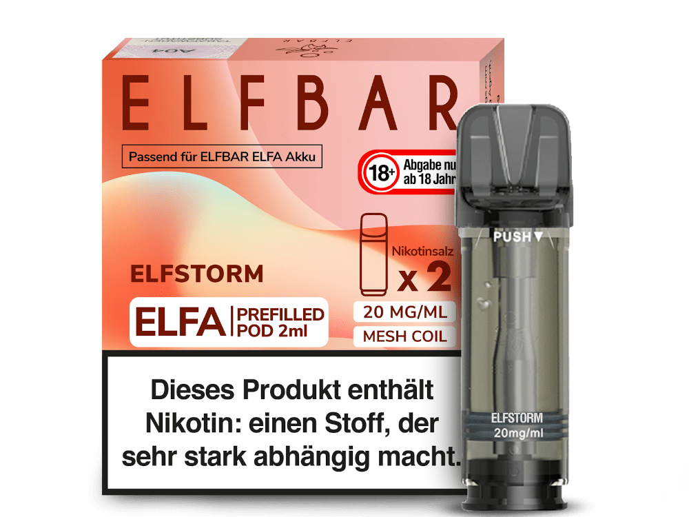 Elf Bar - Elfa - 2ml Prefilled Pods (2 Stück) - Elfergy 1er Packung 20 mg/ml - Vapes4you