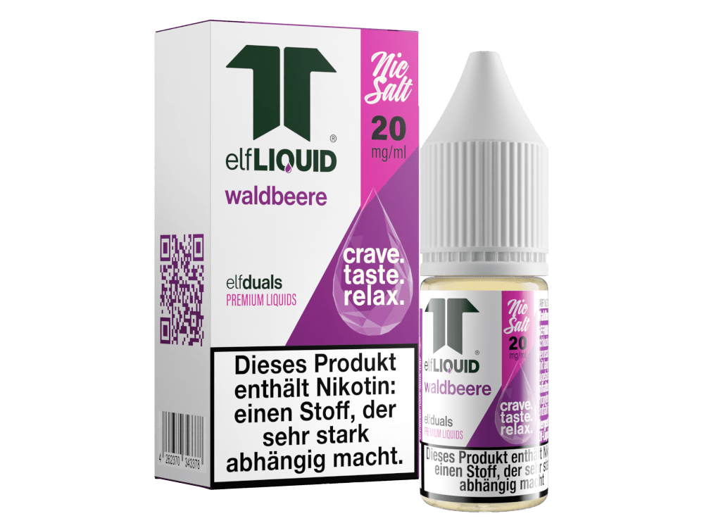 Elf - Liquid - Dual - Waldbeere - 10ml Fertigliquid (Nikotinsalz) - Waldbeere 1er Packung 20 mg/ml - Vapes4you