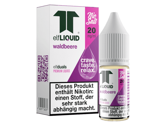 Elf - Liquid - Dual - Waldbeere - 10ml Fertigliquid (Nikotinsalz) - Waldbeere 1er Packung 20 mg/ml - Vapes4you