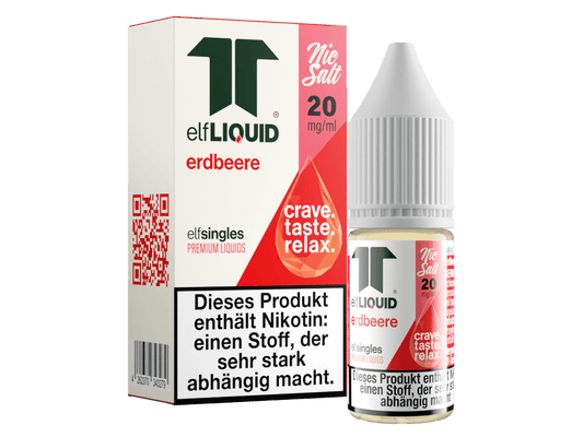 Elf - Liquid - Single - Erdbeere - 10ml Fertigliquid (Nikotinsalz) - Erdbeere 1er Packung 20 mg/ml - Vapes4you