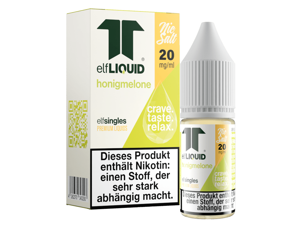 Elf - Liquid - Single - Honigmelone - 10ml Fertigliquid (Nikotinsalz) - Honigmelone 1er Packung 20 mg/ml - Vapes4you