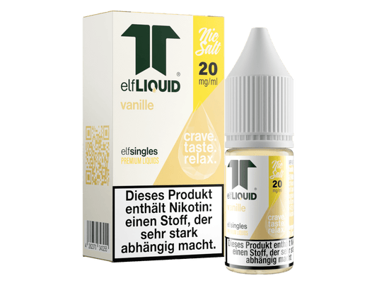 Elf - Liquid - Single - Vanille - 10ml Fertigliquid (Nikotinsalz) - Vanille 1er Packung 20 mg/ml - Vapes4you