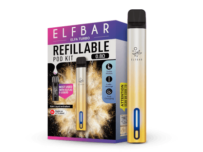 Elfbar - Elfa Turbo - E - Zigaretten Set - aurora - schwarz 1er Packung - Vapes4you