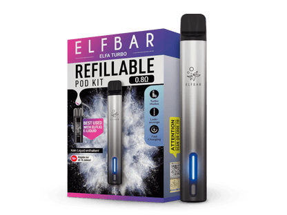 Elfbar - Elfa Turbo - E - Zigaretten Set - aurora - schwarz 1er Packung - Vapes4you