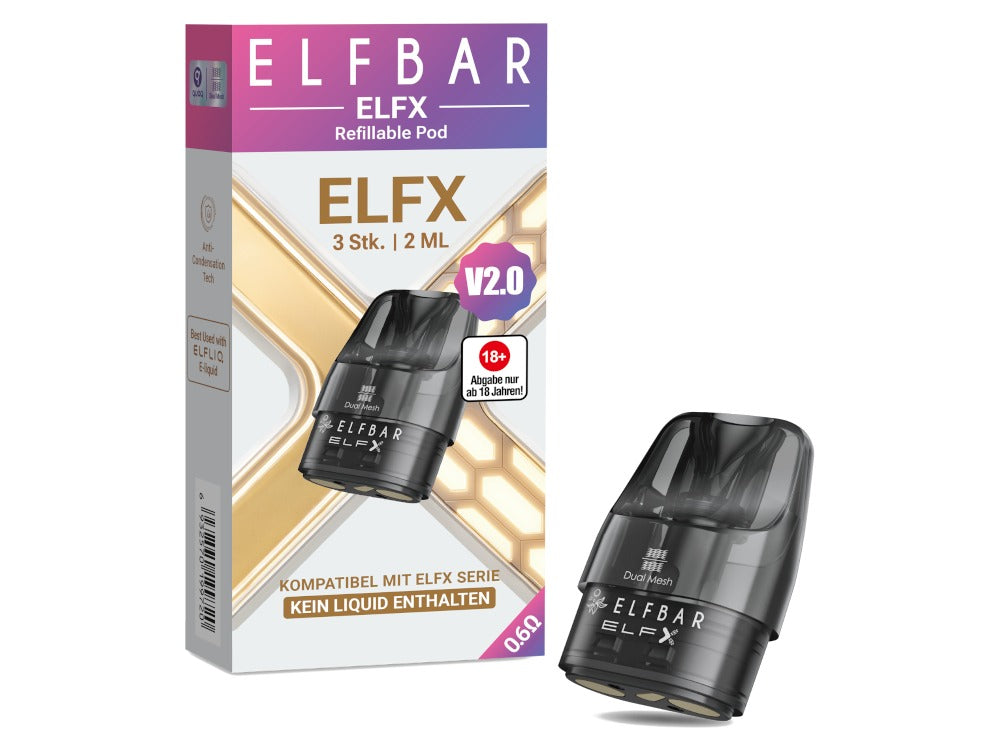 Elfbar - Elfx 2 - 2ml Pods mit Head (3 Stück)