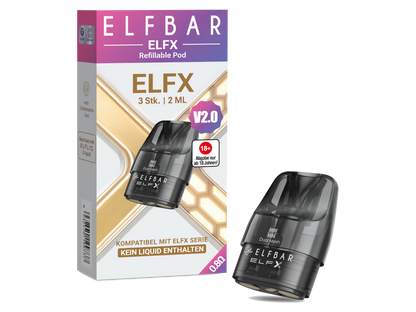 Elfbar - Elfx 2 - 2ml Pods mit Head (3 Stück)