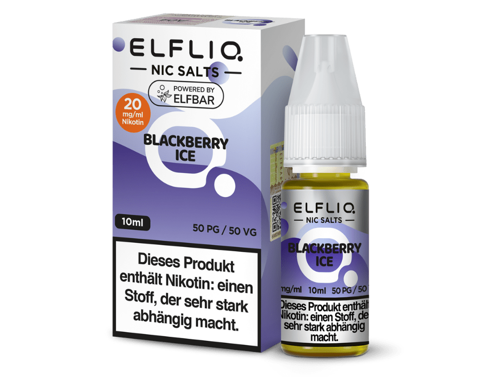 ELFLIQ - Blackberry Ice - 10ml Fertigliquid (Nikotinsalz) - 1er Packung 20 mg/ml - Vapes4you