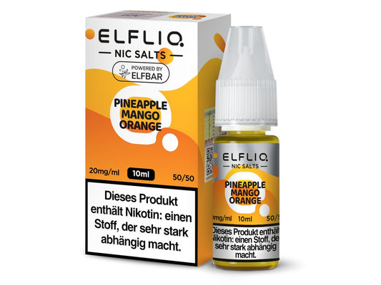 ELFLIQ - Pineapple Mango Orange - 10ml Fertigliquid (Nikotinsalz) - 1er Packung 20 mg/ml - Vapes4you