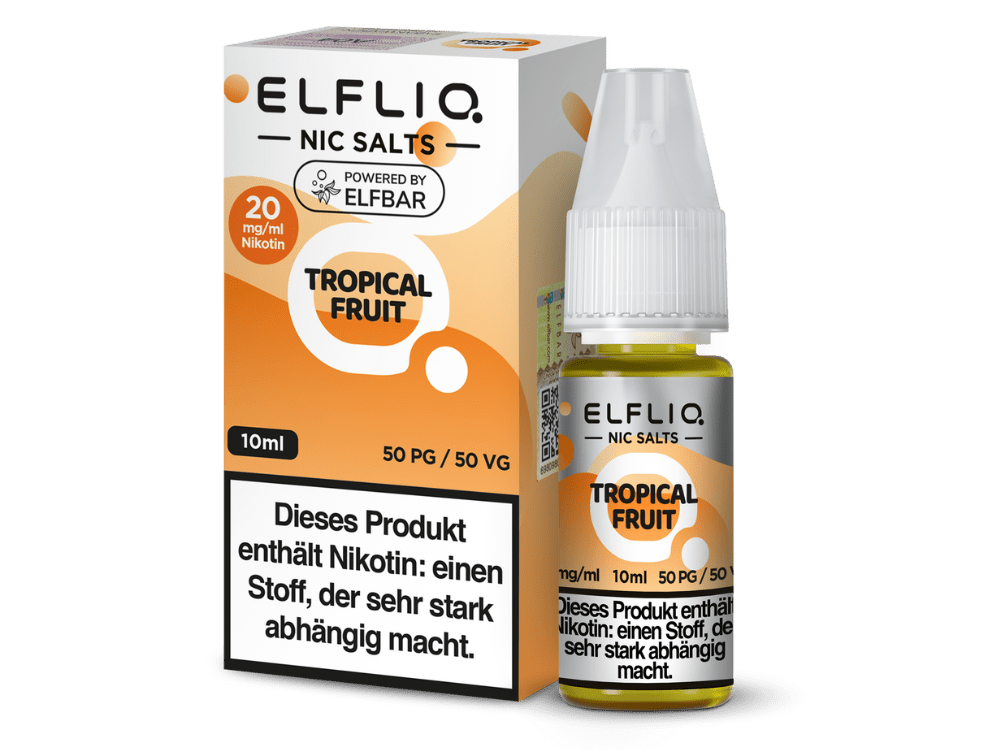 ELFLIQ - Tropical Fruit - 10ml Fertigliquid (Nikotinsalz) - 1er Packung 20 mg/ml - Vapes4you
