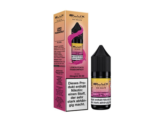 Elux - Lemon Peach Passion - 10ml Fertigliquid (Nikotinsalz) - Lemon Peach Passion 1er Packung 20 mg/ml - Vapes4you