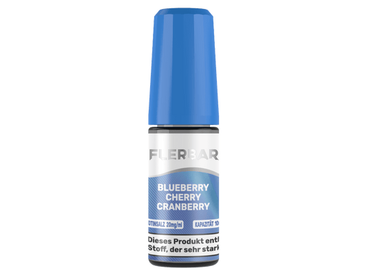 Flerbar Liquid - Blueberry Cherry Cranberry - 10ml Fertigliquid (Nikotinsalz) - Blueberry Cherry Cranberry 1er Packung 20 mg/ml - Vapes4you