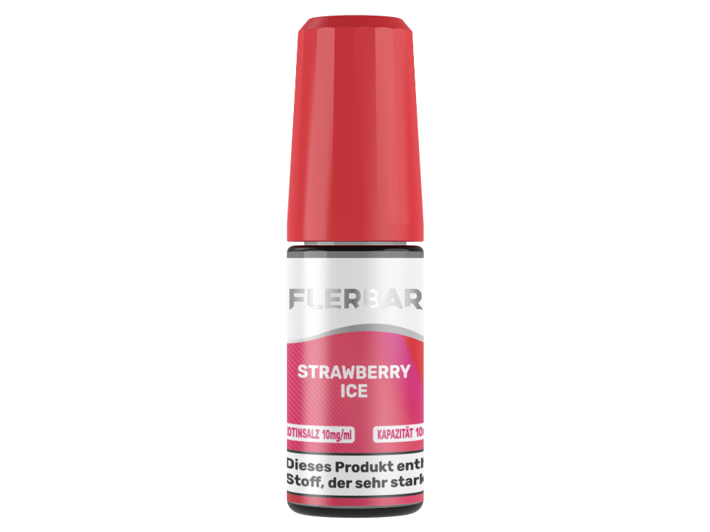 Flerbar Liquid - Strawberry Ice - 10ml Fertigliquid (Nikotinsalz) - Strawberry Ice 1er Packung 10 mg/ml - Vapes4you