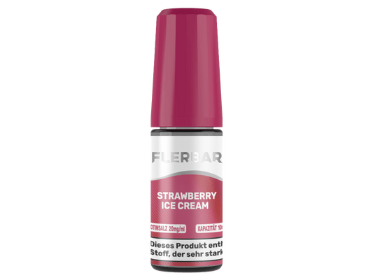 Flerbar Liquid - Strawberry Ice Cream - 10ml Fertigliquid (Nikotinsalz) - Strawberry Ice Cream 1er Packung 20 mg/ml - Vapes4you