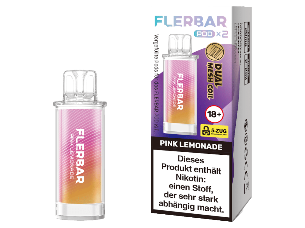 Flerbar - POD - 2ml Prefilled Pods (2 Stück) - Pink Lemonade 1er Packung - Vapes4you