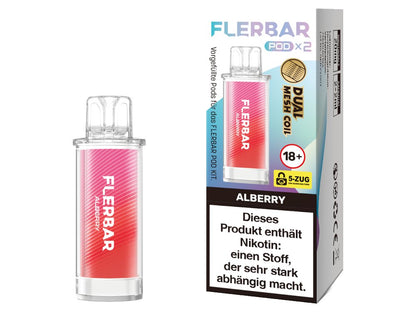 Flerbar - POD - 2ml Prefilled Pods (2 Stück pro Packung) - Alberry 1er Packung - Vapes4you