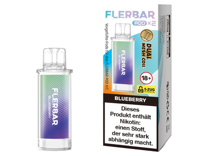 Flerbar - POD - 2ml Prefilled Pods (2 Stück pro Packung) - Blueberry 1er Packung - Vapes4you