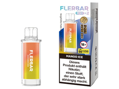 Flerbar - POD - 2ml Prefilled Pods (2 Stück pro Packung) - Mango Ice 1er Packung - Vapes4you