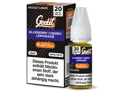 GeekVape - Geekit - Blueberry Cherry Lemonade - 10ml Fertigliquid (Nikotinsalz)
