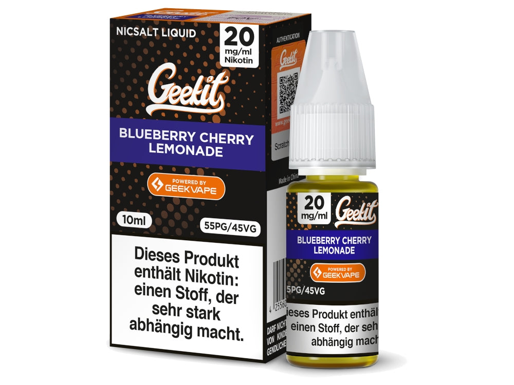 GeekVape - Geekit - Blueberry Cherry Lemonade - 10ml Fertigliquid (Nikotinsalz)