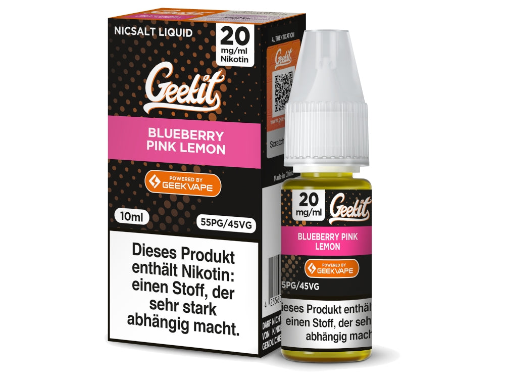 GeekVape - Geekit - Blueberry Pink Lemon - 10ml Fertigliquid (Nikotinsalz)