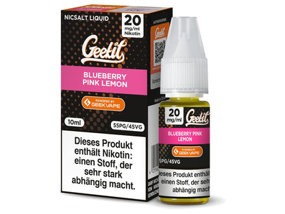 GeekVape - Geekit - Blueberry Pink Lemon - 10ml Fertigliquid (Nikotinsalz)