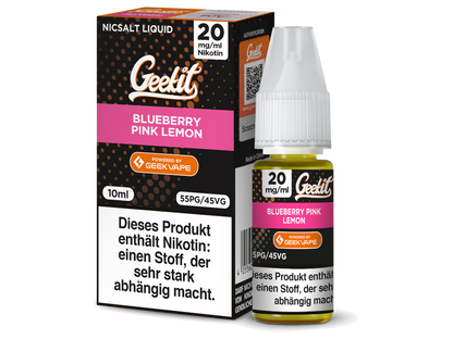 GeekVape - Geekit - Blueberry Pink Lemon - 10ml Fertigliquid (Nikotinsalz)