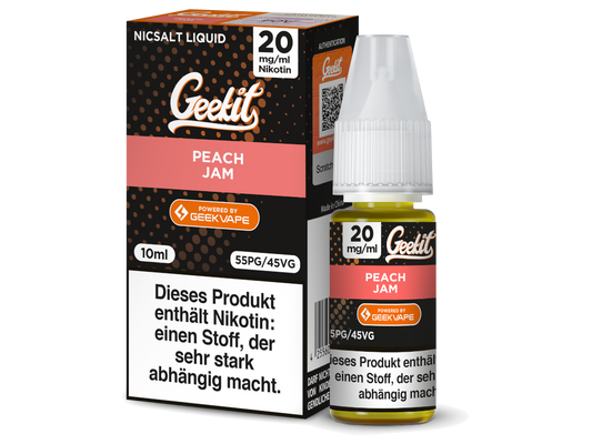 GeekVape - Geekit - Peach Jam - 10ml Fertigliquid (Nikotinsalz)