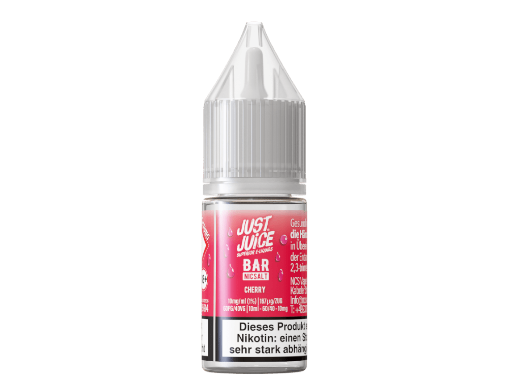 Just Juice - Bar - Cherry - 10ml Fertigliquid (Nikotinsalz) - Cherry 1er Packung 10 mg/ml - Vapes4you