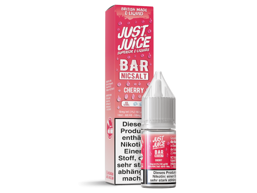 Just Juice - Bar - Cherry - 10ml Fertigliquid (Nikotinsalz) - Cherry 1er Packung 10 mg/ml - Vapes4you