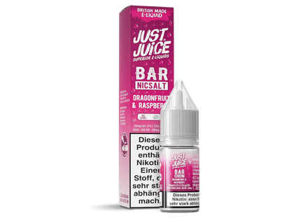 Just Juice - Bar - Dragonfruit & Raspberry - 10ml Fertigliquid (Nikotinsalz) - Dragonfruit & Raspberry 1er Packung 20 mg/ml - Vapes4you