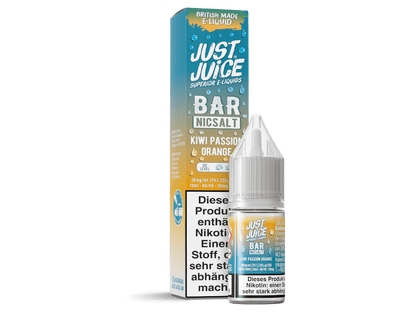 Just Juice - Bar - Kiwi Passion Orange - 10ml Fertigliquid (Nikotinsalz) - Kiwi Passion Orange 1er Packung 20 mg/ml - Vapes4you