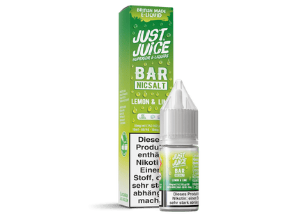Just Juice - Bar - Lemon & Lime - 10ml Fertigliquid (Nikotinsalz) - Lemon & Lime 1er Packung 10 mg/ml - Vapes4you