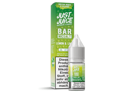 Just Juice - Bar - Lemon & Lime - 10ml Fertigliquid (Nikotinsalz) - Lemon & Lime 1er Packung 20 mg/ml - Vapes4you