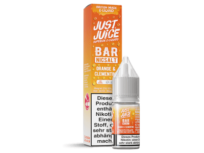 Just Juice - Bar - Orange & Clementine - 10ml Fertigliquid (Nikotinsalz) - Orange & Clementine 1er Packung 20 mg/ml - Vapes4you