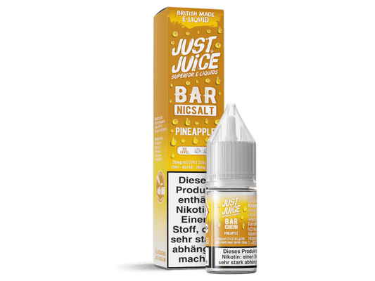 Just Juice - Bar - Pineapple - 10ml Fertigliquid (Nikotinsalz) - Pineapple 1er Packung 20 mg/ml - Vapes4you