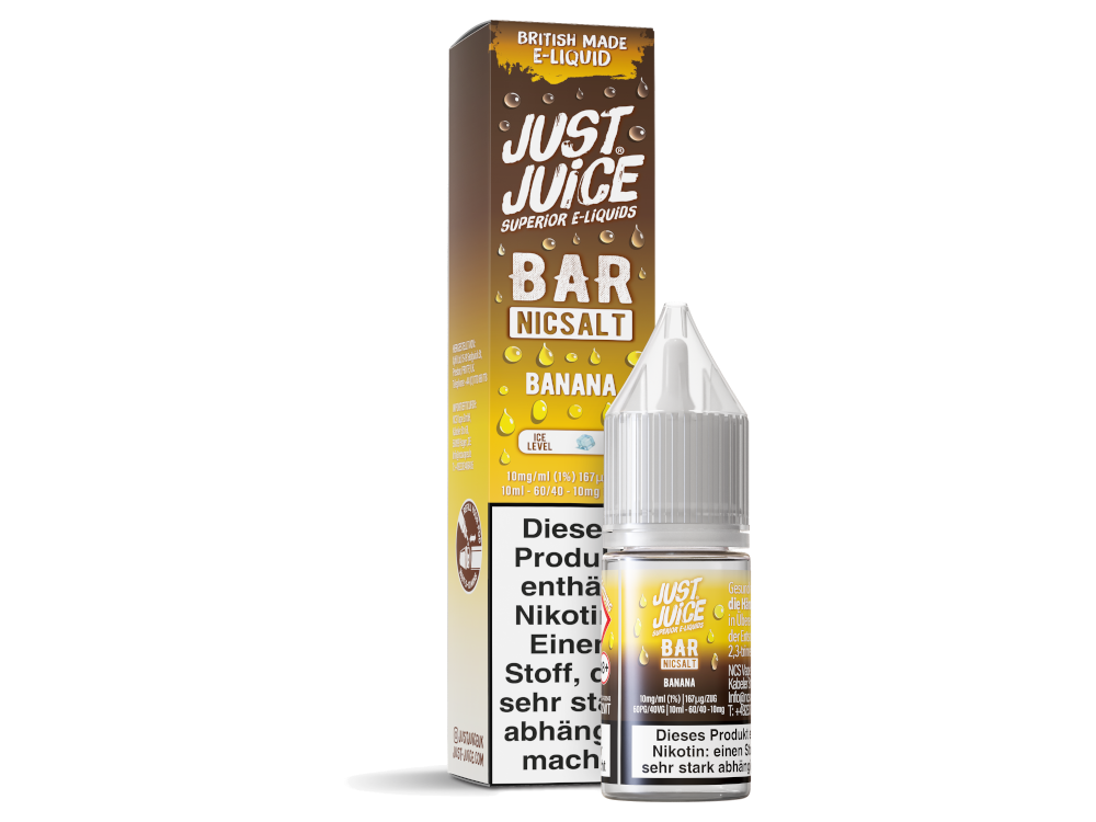 Just Juice - Bar - Banana - 10ml Fertigliquid (Nikotinsalz)