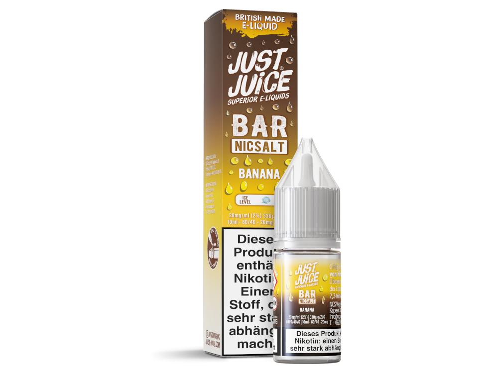 Just Juice - Bar - Banana - 10ml Fertigliquid (Nikotinsalz)