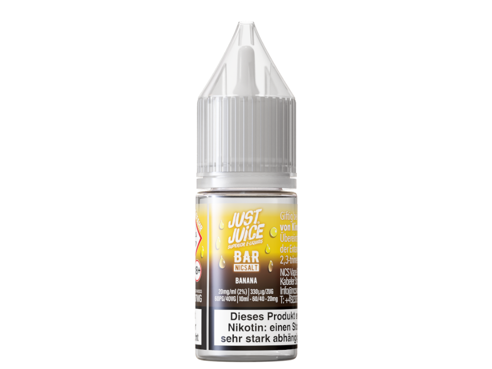 Just Juice - Bar - Banana - 10ml Fertigliquid (Nikotinsalz)