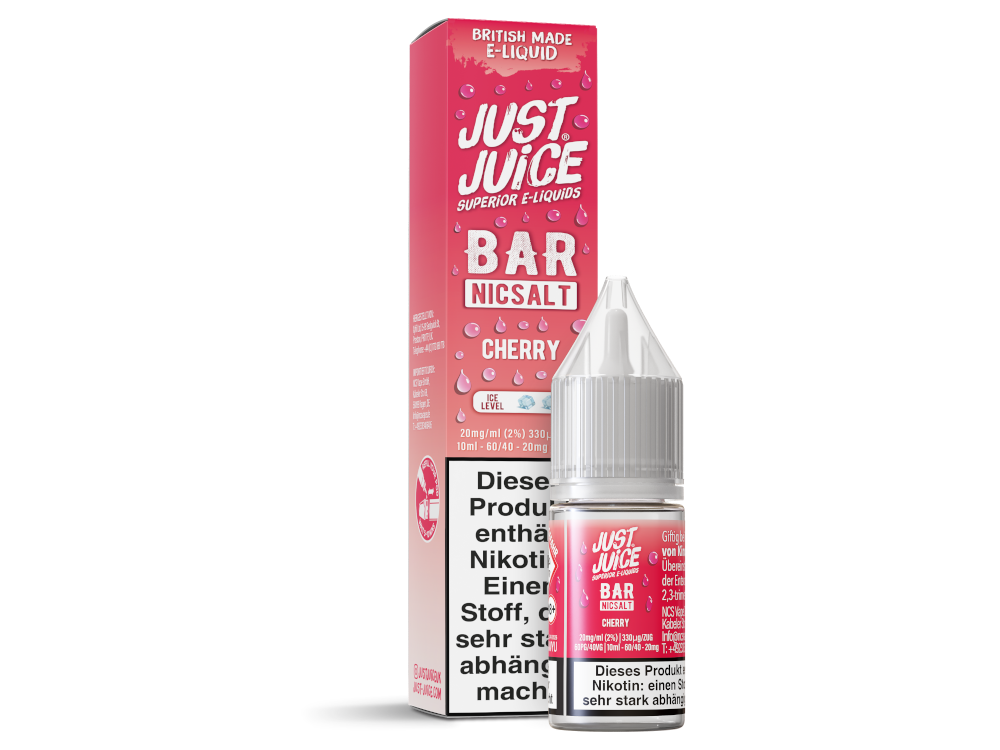 Just Juice - Bar - Cherry - 10ml Fertigliquid (Nikotinsalz)