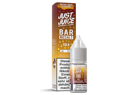 Just Juice - Bar - Cola - 10ml Fertigliquid (Nikotinsalz)