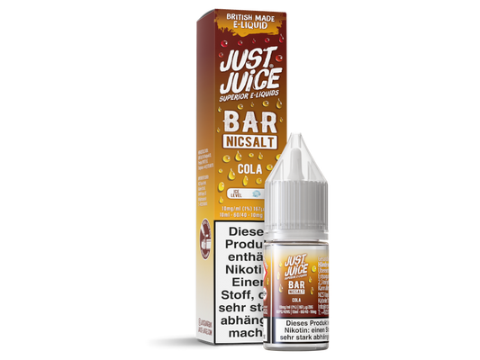 Just Juice - Bar - Cola - 10ml Fertigliquid (Nikotinsalz)