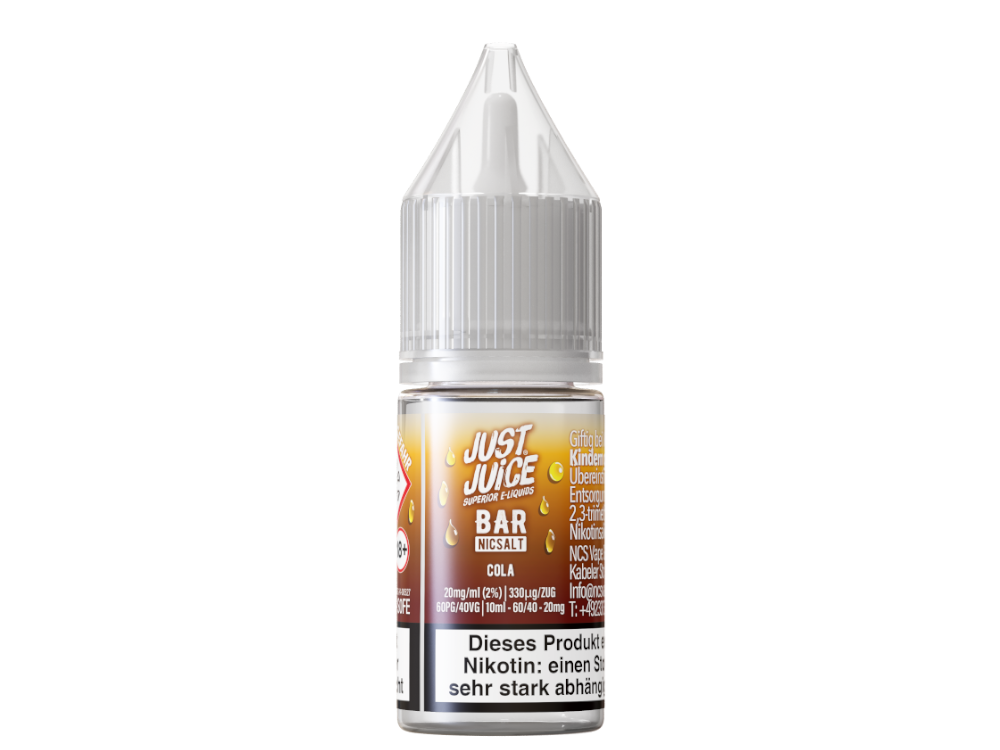 Just Juice - Bar - Cola - 10ml Fertigliquid (Nikotinsalz)